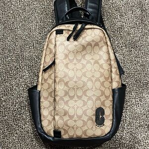 Coach Leather Backpack